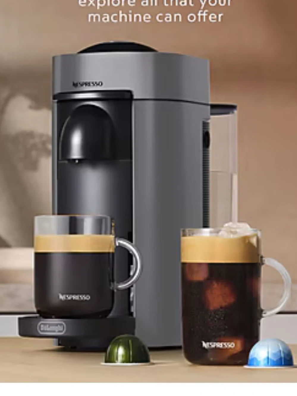Nespresso VertuoPlus Coffee Maker - Black
